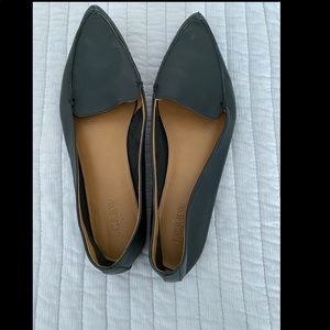 JCREW leather pointed flats size 9.5